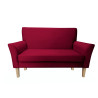 Sofa DENVER dwuosobowa nogi buk MG31 czerwony