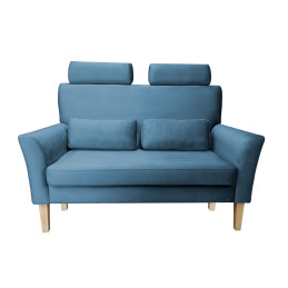 Sofa DENVER 2-osobowa - nogi buk, tkanina Velvet