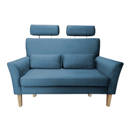 Sofa DENVER 2-osobowa - nogi buk, tkanina Velvet