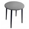 Taboret TRIX D22 jasny szary na czarnej podstawie – komfort