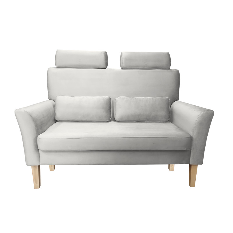 Sofa DENVER nogi buk MG39 jasny szary
