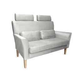 Sofa DENVER nogi buk MG39 jasny szary