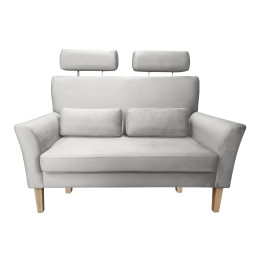 Sofa DENVER nogi buk MG39 jasny szary