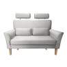 Sofa DENVER nogi buk MG39 jasny szary