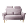 Sofa DENVER nogi buk MG55 – szary róż, velvet