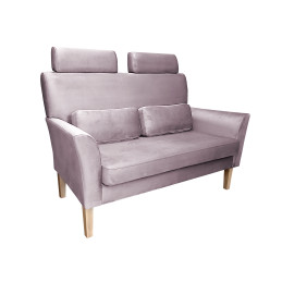 Sofa DENVER nogi buk MG55 – szary róż, velvet