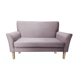 Sofa DENVER nogi buk MG55 – szary róż, velvet
