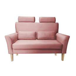 Sofa DENVER nogi buk MG58 – róż indyjski, velvet