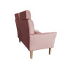 Sofa DENVER nogi buk MG58 – róż indyjski, velvet