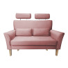 Sofa DENVER nogi buk MG58 – róż indyjski, velvet