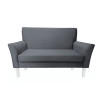 Sofa DENVER dwuosobowa szara z białymi nogami