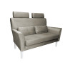 Sofa DENVER nogi białe MG09 – szary/beż, velvet
