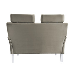 Sofa DENVER nogi białe MG09 – szary/beż, velvet