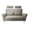 Sofa DENVER nogi białe MG09 – szary/beż, velvet