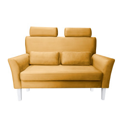 Sofa DENVER 2-os. miodowy, nogi białe