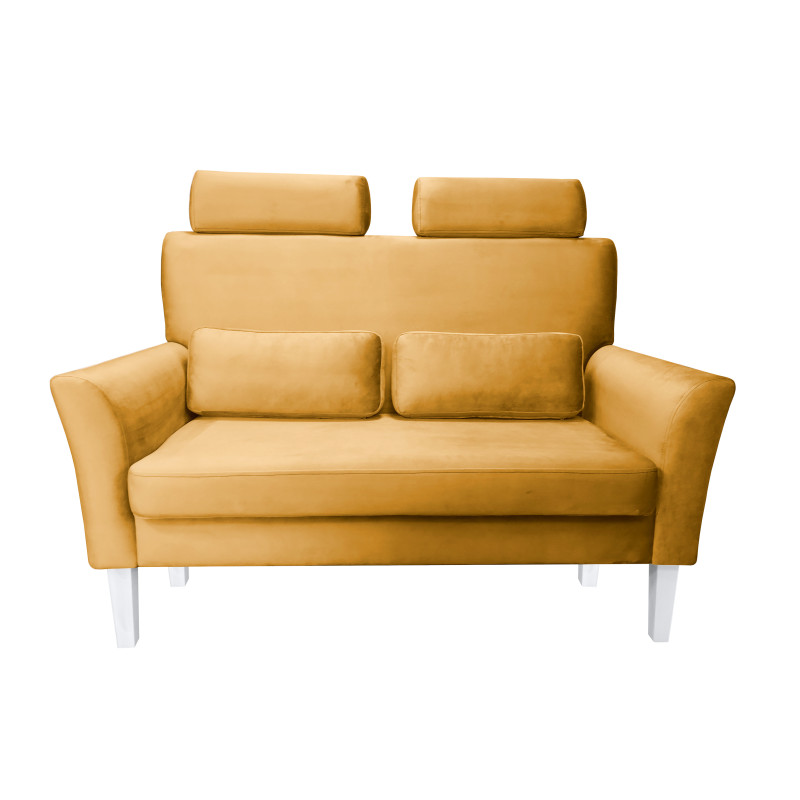 Sofa DENVER 2-os. miodowy, nogi białe