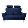 Sofa DENVER 2-osobowa granatowa - nogi białe