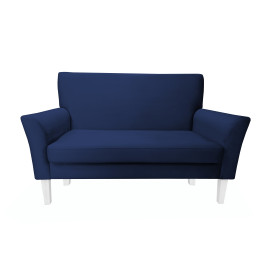 Sofa DENVER 2-osobowa granatowa - nogi białe