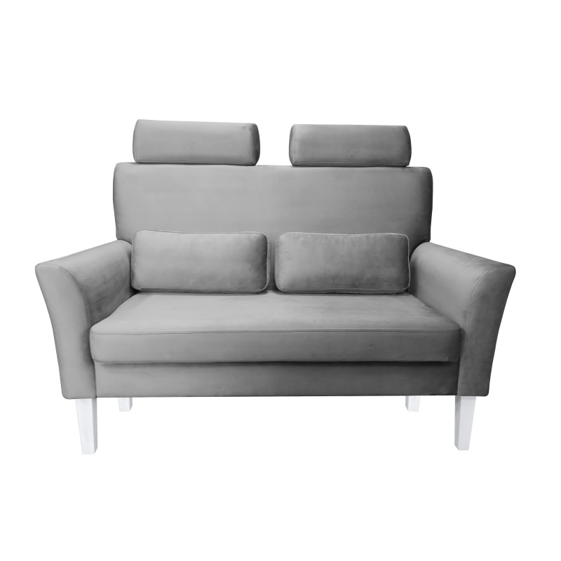 Sofa DENVER szara z białymi nogami MG17