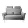 Sofa DENVER szara z białymi nogami MG17