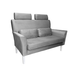 Sofa DENVER szara z białymi nogami MG17