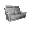 Sofa DENVER szara z białymi nogami MG17