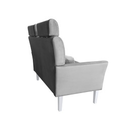 Sofa DENVER szara z białymi nogami MG17