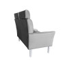 Sofa DENVER szara z białymi nogami MG17