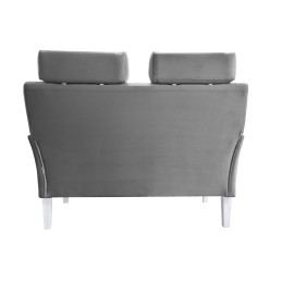 Sofa DENVER szara z białymi nogami MG17