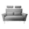 Sofa DENVER szara z białymi nogami MG17