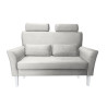 Sofa DENVER jasny szary z białymi nogami
