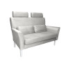 Sofa DENVER jasny szary z białymi nogami