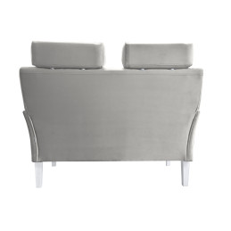 Sofa DENVER jasny szary z białymi nogami