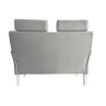 Sofa DENVER jasny szary z białymi nogami