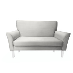 Sofa DENVER jasny szary z białymi nogami