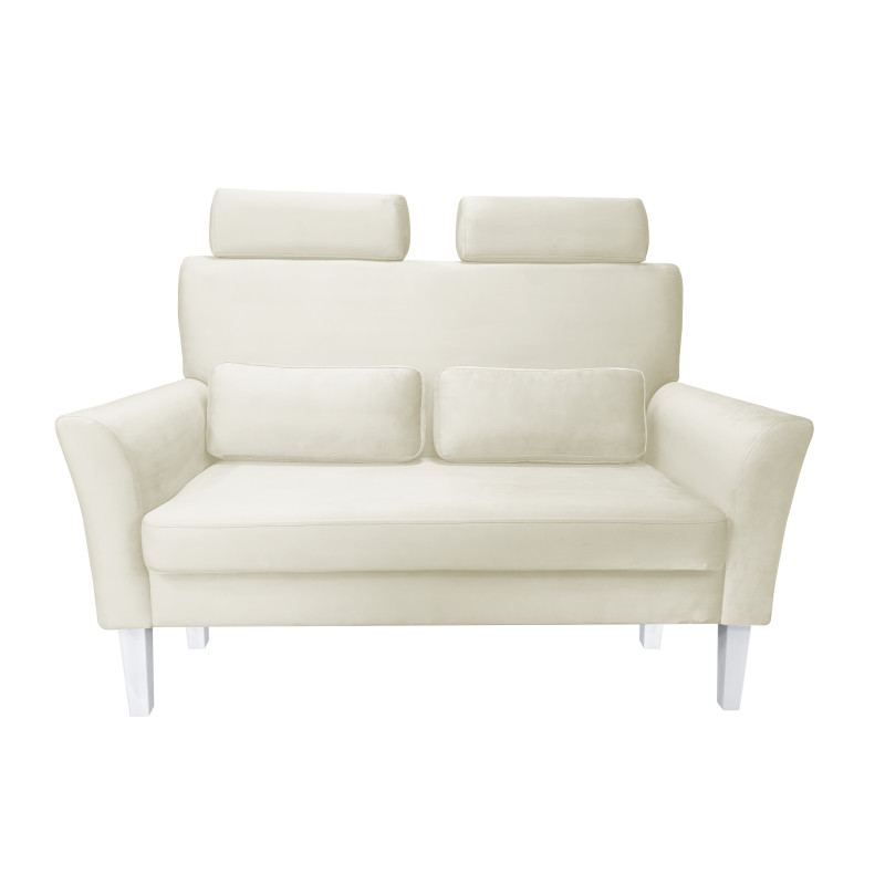 Sofa DENVER kremowa z białymi nogami MG50