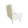 Sofa DENVER kremowa z białymi nogami MG50