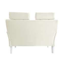 Sofa DENVER kremowa z białymi nogami MG50