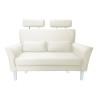 Sofa DENVER kremowa z białymi nogami MG50