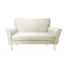 Sofa DENVER kremowa z białymi nogami MG50