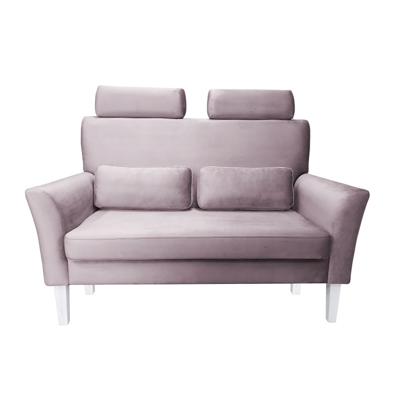Sofa DENVER 2-osobowa - nogi białe, velvet
