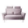 Sofa DENVER 2-osobowa - nogi białe, velvet