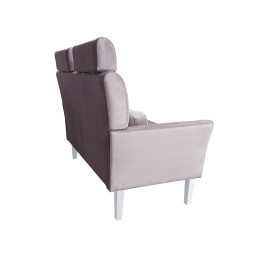 Sofa DENVER 2-osobowa - nogi białe, velvet