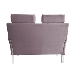 Sofa DENVER 2-osobowa - nogi białe, velvet