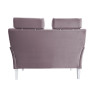 Sofa DENVER 2-osobowa - nogi białe, velvet