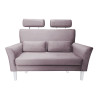 Sofa DENVER 2-osobowa - nogi białe, velvet