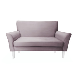 Sofa DENVER 2-osobowa - nogi białe, velvet