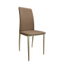 Krzesło ALAN tapicerowane złoty stelaż Sawana 25 – styl