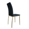 Krzesło ALAN tapicerowane złoty stelaż Sawana 80 – luksus