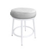 Taboret Ben MG39 – stołek z białą metalową nogą loft